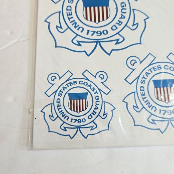 Decalcomania Auto Decals U.S. Coast Guard Service Window Decals New Sealed - Picture 6 of 8